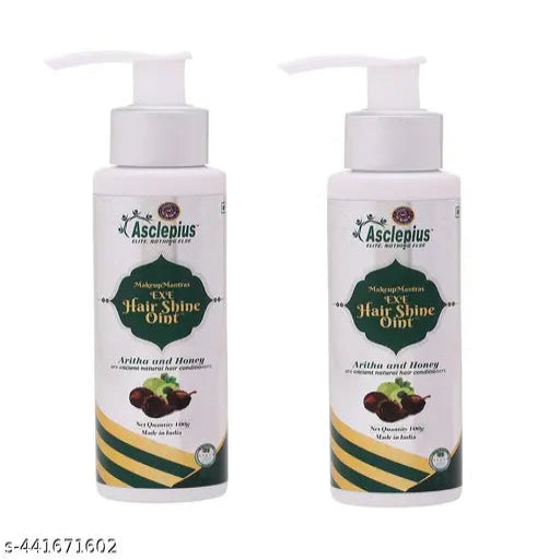 Hair Shine Oint 100 gm Pack of 2 Asclepius Wellness - Springkart 