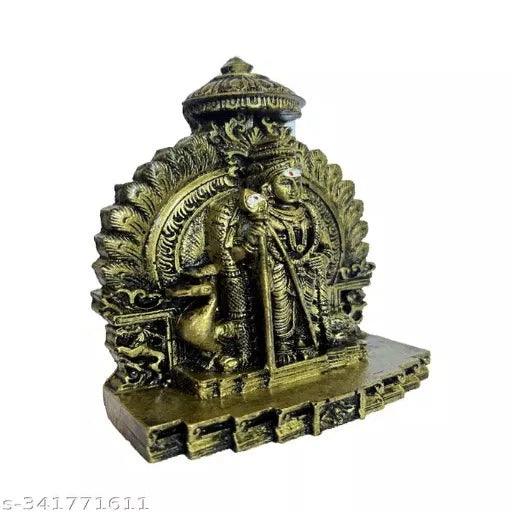 Dhandayuthapani Murugan Subramaniya Swamy Statue Idol 14cm,Polystone (Antique Colour) - Springkart 