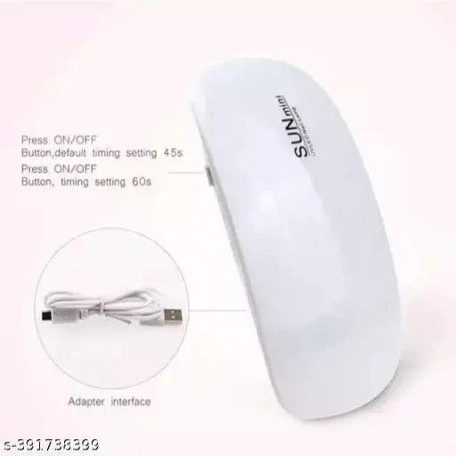 Mini Foldable Nail Lamp, Nail Polish Dryer Curing Lamp Light Portable, - Springkart 