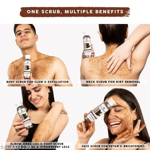 Bella Vita organic EXFOLIATE Coffee Face & Body Scrub For Skin Brightening - 75 g (Pack of 2) - Springkart 