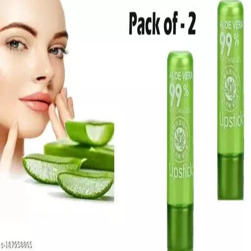 Aloe Vera 99% Smoothing Gel Lip Balm Pack of - 2 - Springkart 