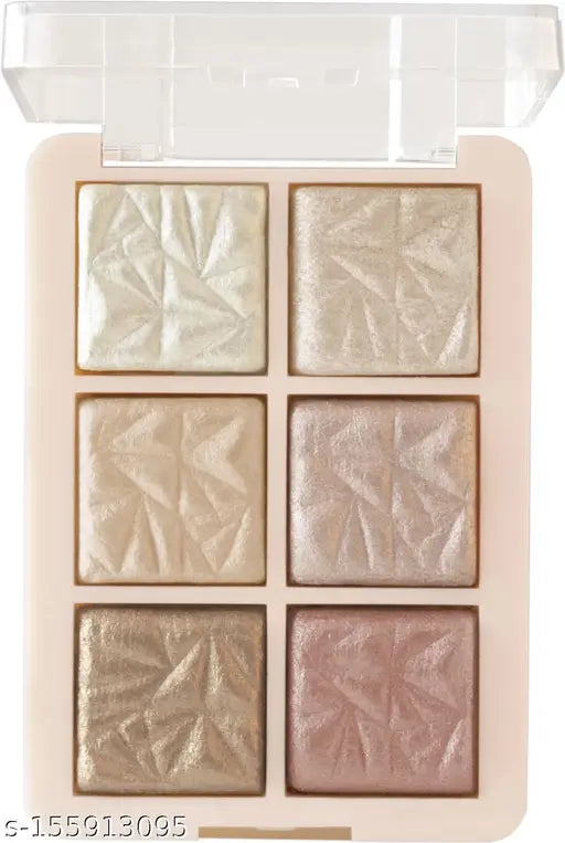 MARS 6 Shade illuminating Backed Highlighter and Blusher Palette Highlighter (Shade-02)