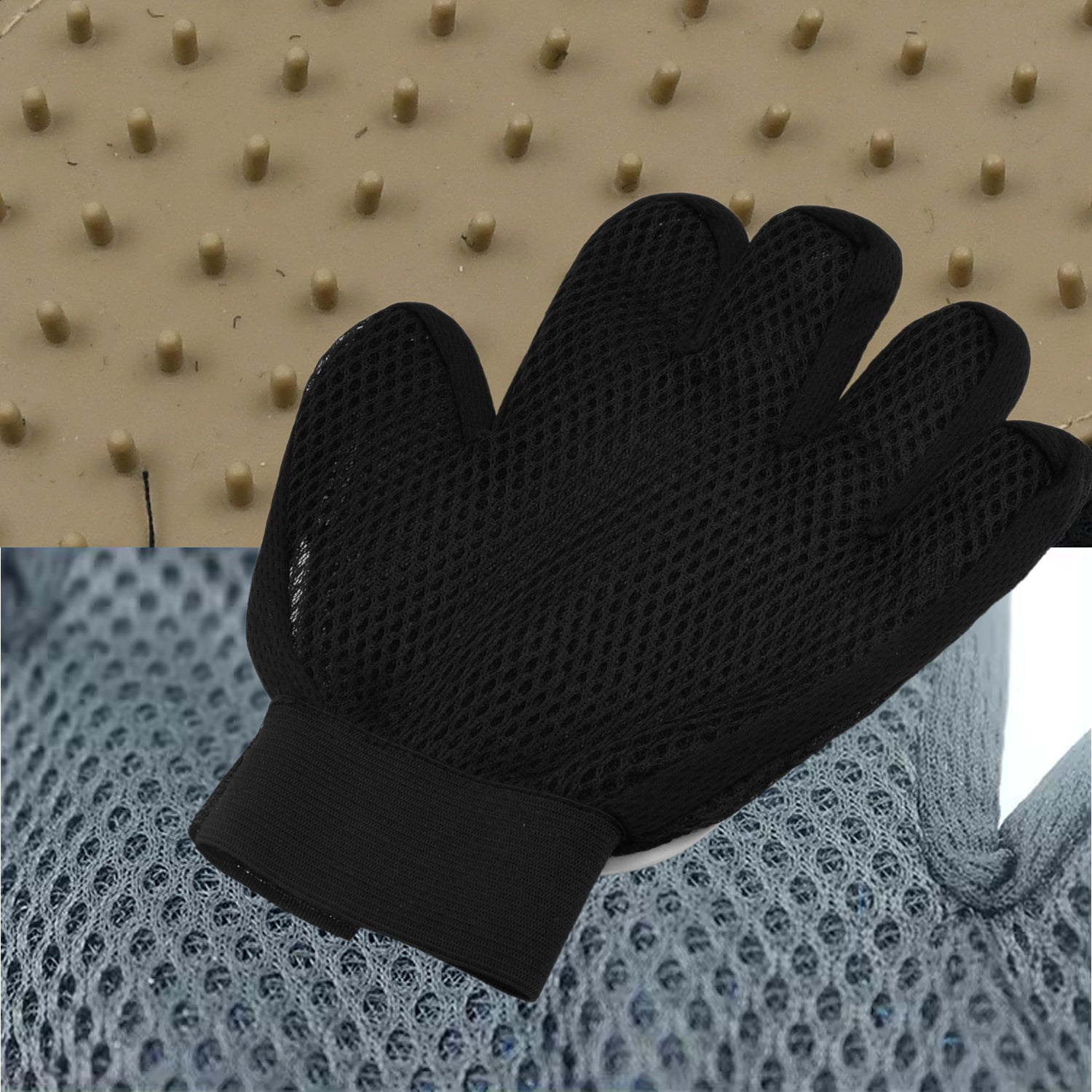 Dark Brown True Touch Gloves Gloves Bathing Tool (1 Pc) - Springkart 