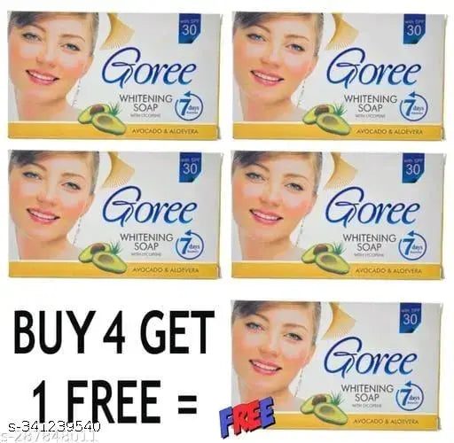 Avocado & Aloevera Bathing Soap For Tan removal, Blackheads and Get Flawless Skin Whitening Effect for Men & Women (Offer: Buy 4 GET 1 FREE - Springkart 