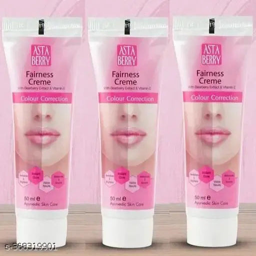 Bearberry & Vitamin E Extracts Colour Correction Fairness Creme (50ml) Pack of 3