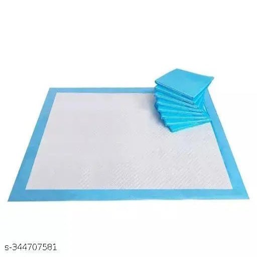 10 Pcs Underpad Sheet with super absorbent polymer for Bedwetting , Furniture, Surfaces,Protection ( Blue, Size: 60x90 cms)