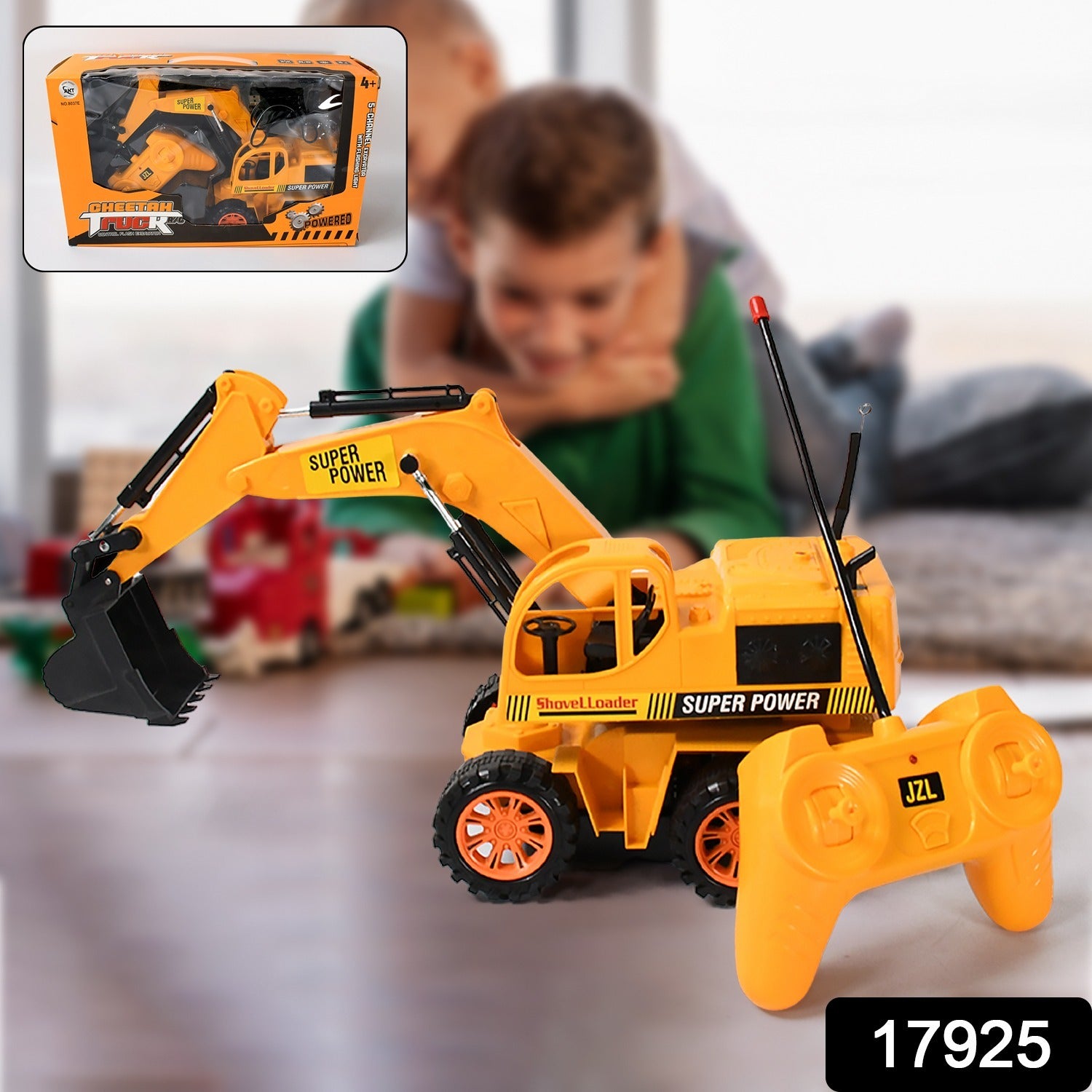 17925 Plastic Jcb Construction Toy Remote Control Jcb Toys For Kids Boys Super Power Remote Control Jcb Truck Construction Toy (1 Set) - Springkart 