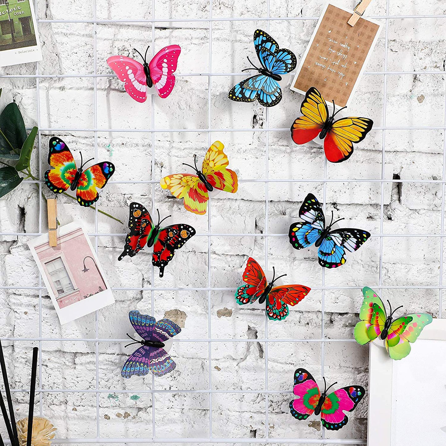 6278 The Butterfly 3d Night Lamp Comes With 3d Illusion Design Suitable For Drawing Room Lobby. - Springkart 