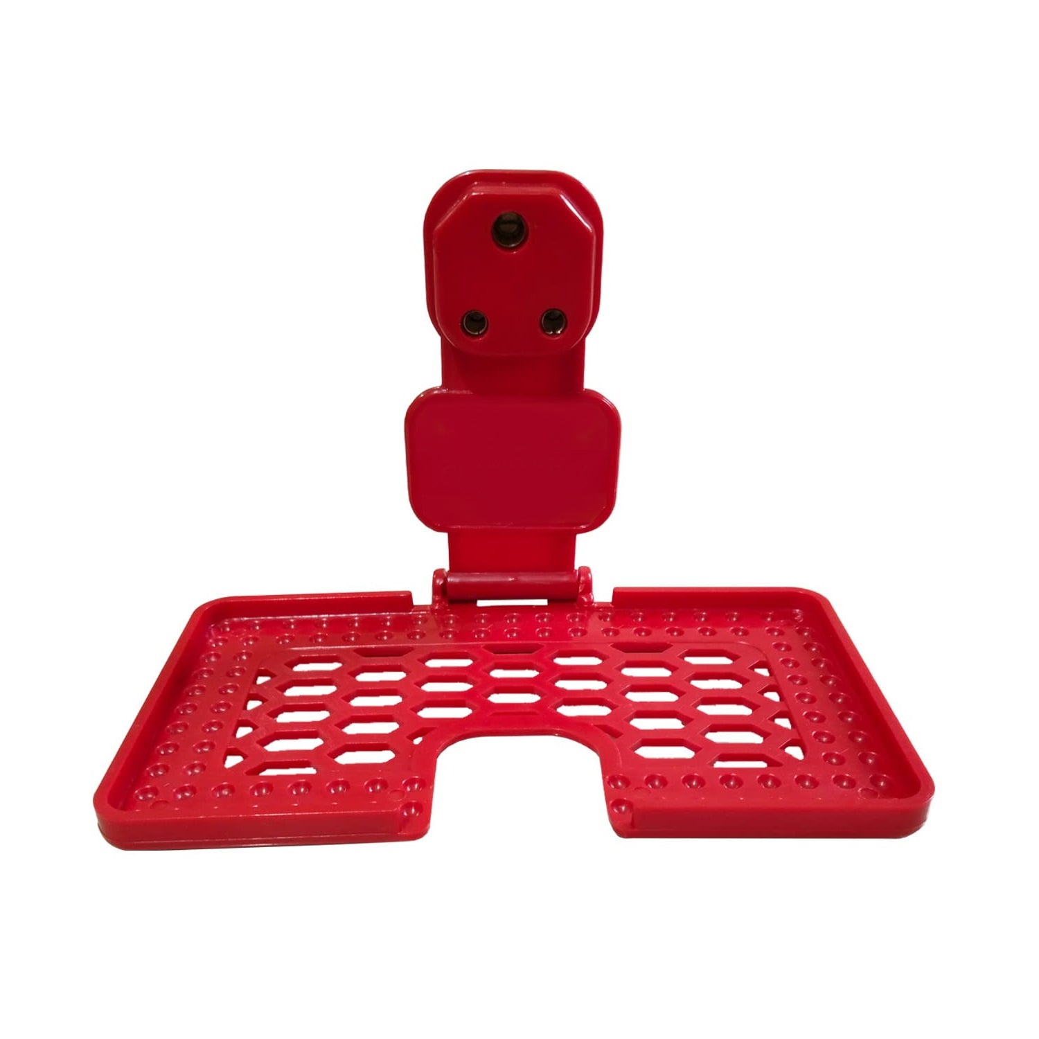 6496 Multi-purpose Wall Holder Stand For Charging Mobile Just Fit In Socket And Hang (Red) - Springkart 