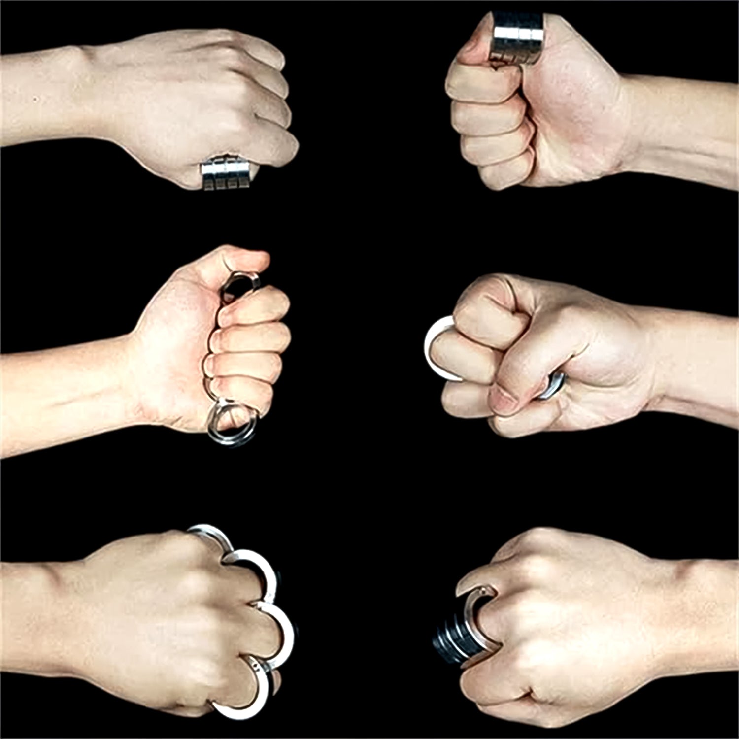 Portable 4 Finger Ring Unique Rotating Folding Ring (1 Set) - Springkart 