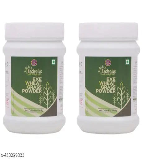 Wheat Grass Powder 100 gm Asclepius wellness ( Pack of 2 ) - Springkart 