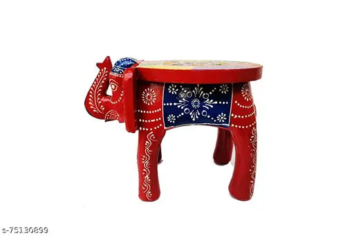 Wooden Elephant stool/décor stool/showpiece