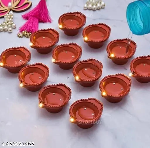 Diwali led electric water sensor diya (Pack of 10) deepak for home decoreraton