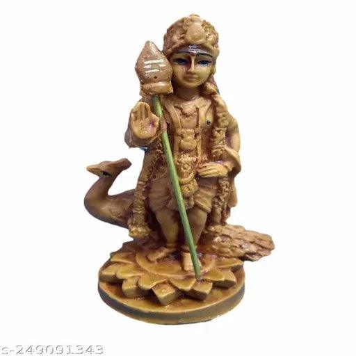 Subramaniya Swamy Statue Idol for Car Dashboard,Office and Home Decorative Figurine-12cm, - Springkart 