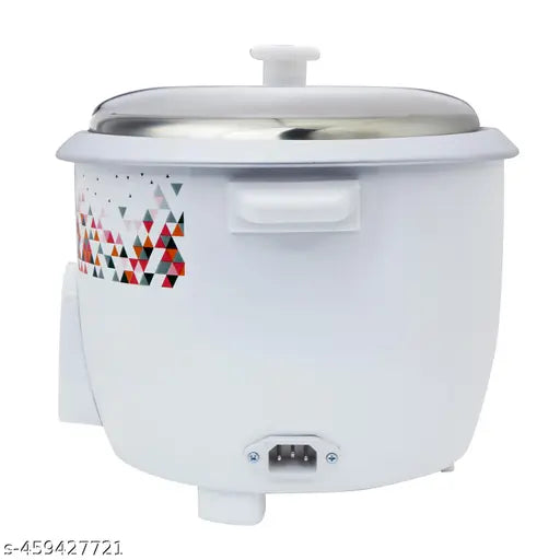 Croma 1.8 Litre Electric Rice Cooker with Keep Warm Function (White)