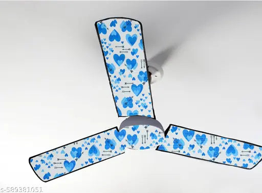 blucat Waterproof & Dustproof Three Blade Ceiling Fan Cover with attachable Enclosure Set of 1 Fan Cover clr7