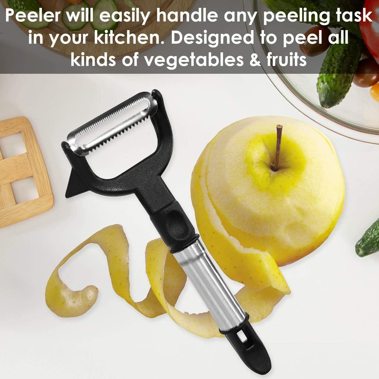 2-in-1 Double Julienne And Vegetable Peeler - Springkart 
