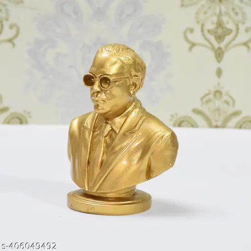 Dr.Bheem Rao Ambedkar Statue for Home Decor Office Decor Table Decor Living Room Showpiece (5 Inches) Golden