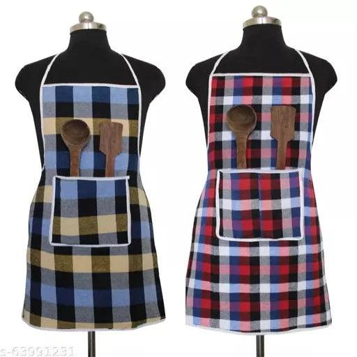 WATER PROOF KITCHEN APRONS CHECKED DESIGN - Springkart 