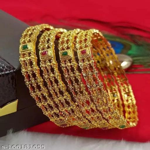 Govindam Gold Bangle Set - Springkart 