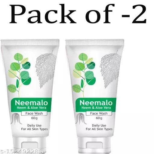 Neemalo Face Wash is a herbal face cleanser FaceWash 60Gm x 2 - Springkart 