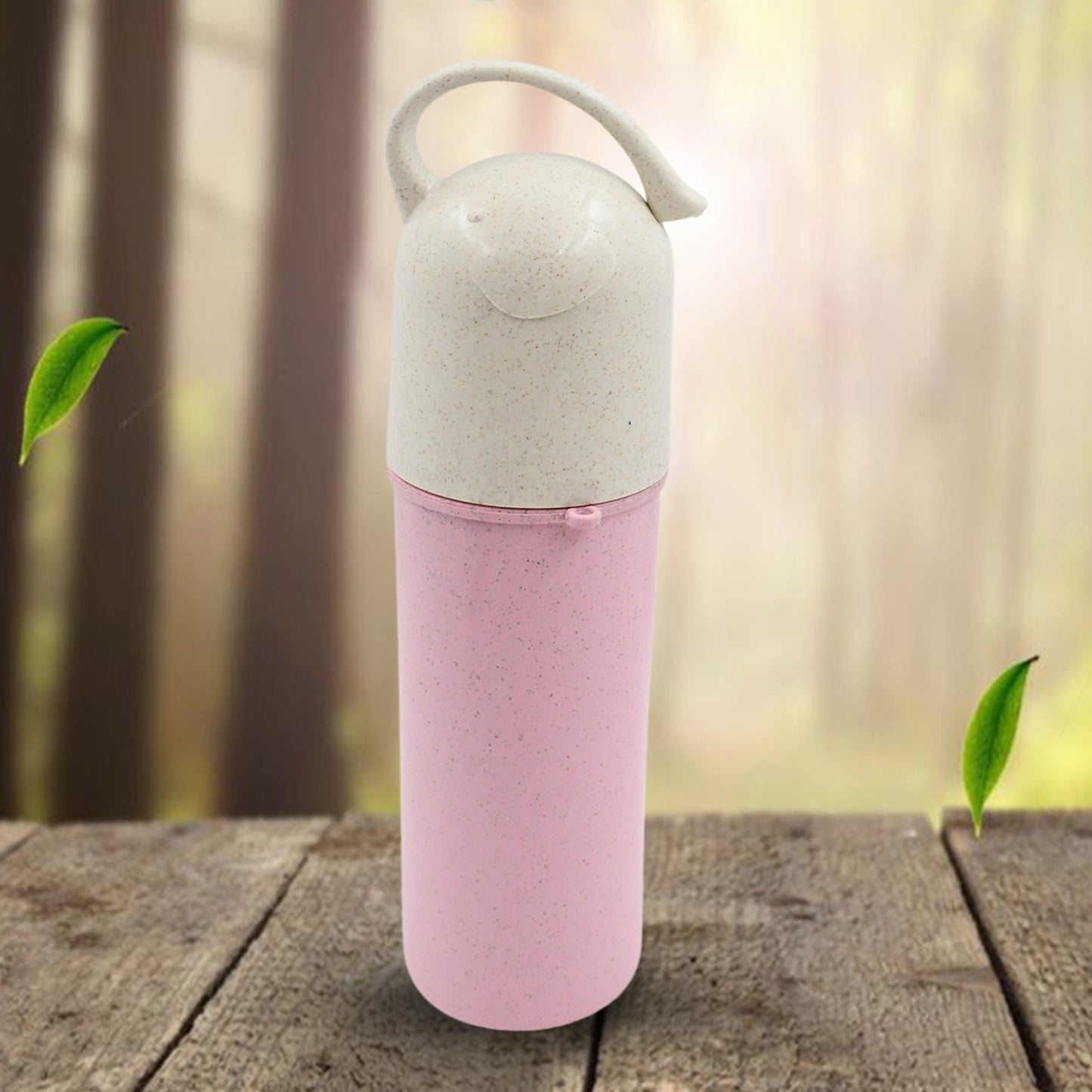 13075 Travel Coffee Cup Portable Water Bottle Wheat Straw Coffee Tea Mug Coffee Mug With Lids Handle For Coffee Teaportable For School(300 Ml Approx) - Springkart 