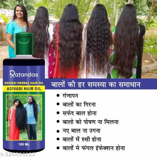 Adivasi Jeeva Sanjeevini Herbal Hair Oil Pure Adivasi Hair Growth & Hair Fall Control Oil 100ml - Springkart 