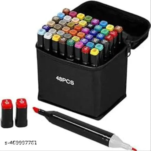 Art Markers for Painting Sketching Calligraphy Drawing - Permanent Colouring Marker Pens  50pcs