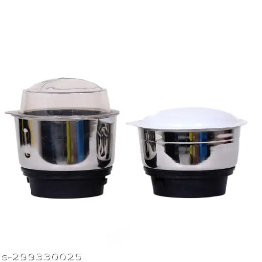 The AS TRADER Combo Chutney Jar Mixer Jar (250ml 500ml) Fit on 2 Lock & 4 Teeth Coupler Mixer Juicer Jar