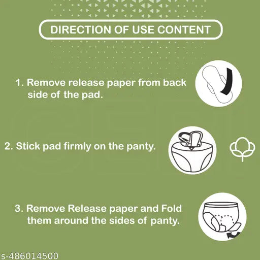 Soft & Secure New Cottony Maxi Care Sanitary Pads | Leak Lock Gel Technology, 320mm Length, Rash-Free Cotton Wings, upto 24 hours protection,quick absorb in 3 seconds,dry net cover,capture and lock dodor,with gentle fragrance green maxi xxxl - 1 pack