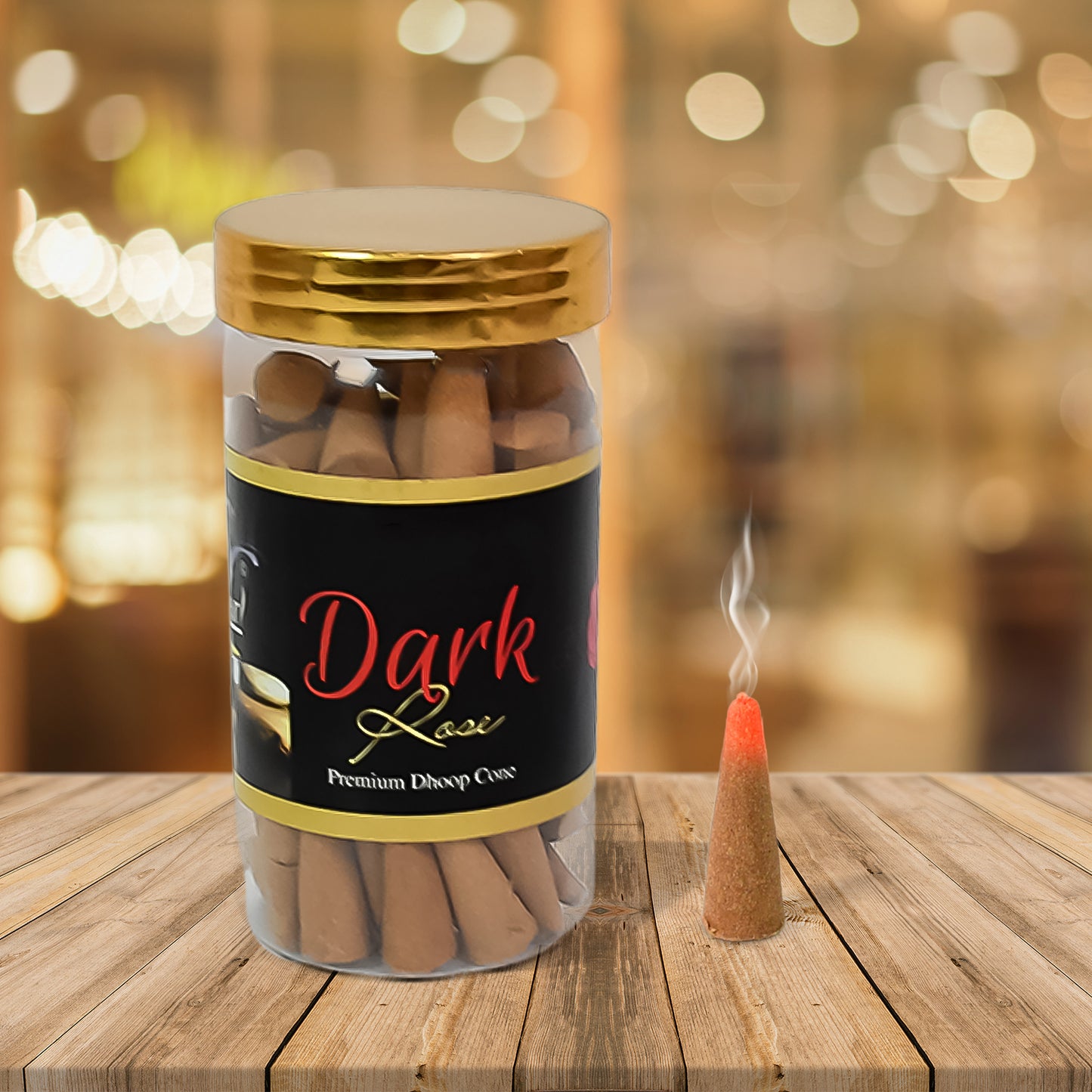 Dark Rose Dhoop Cones Premium Dark Rose Dhoop (120 Gm.) - Springkart 