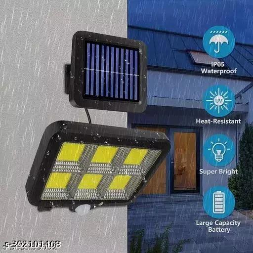 Solar Panel with Light Wall Lamp – Super Bright Outdoor 120 COB Waterproof Body Sensing Lamp - Springkart 