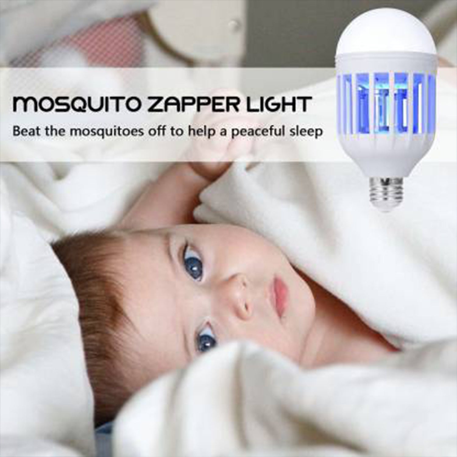 12w 15w Mosquito Killer Lamp E27 Summer Moths Flying Insects Led Zapper Mosquito Killer Lamp Light Bulb Household - Springkart 