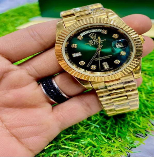 Pranshi Nano Glass for Golden Stainless Steel Rolex watch S 26.05.2019 - Copy (5)  (Pack of 2)