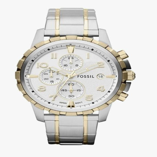 THJDG Nano Glass for Fossil Analog White Dial Men's Watch-FS4795 Stainless Steel, Multicolor Strap - Copy (2)  (Pack of 2)