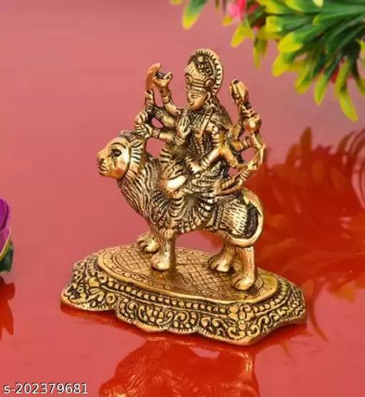 Durga Maa Hindu Goddess Religious Metal Statue Idol - Springkart 