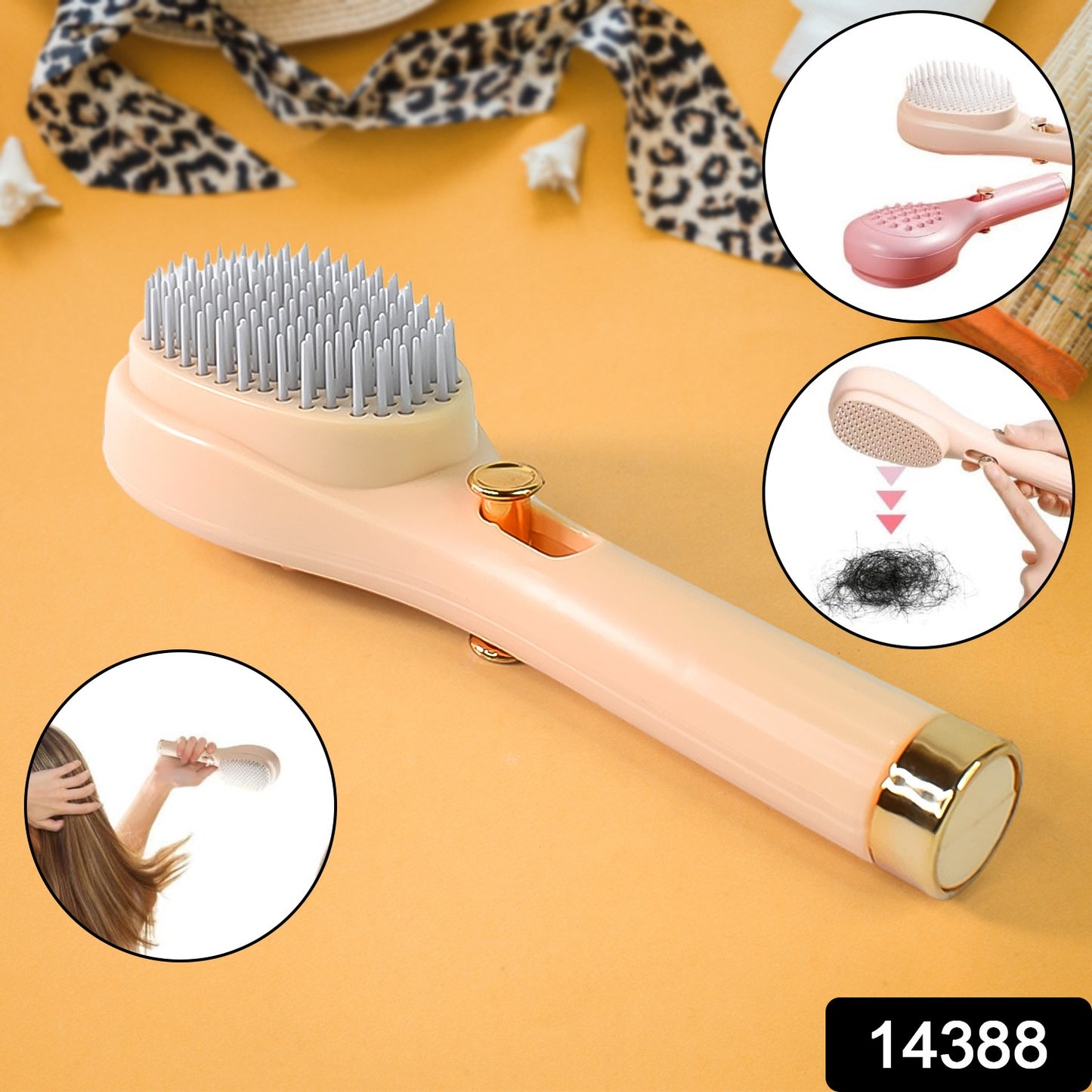 Self-cleaning Anti-static Massage Comb (1 Pc) - Springkart 
