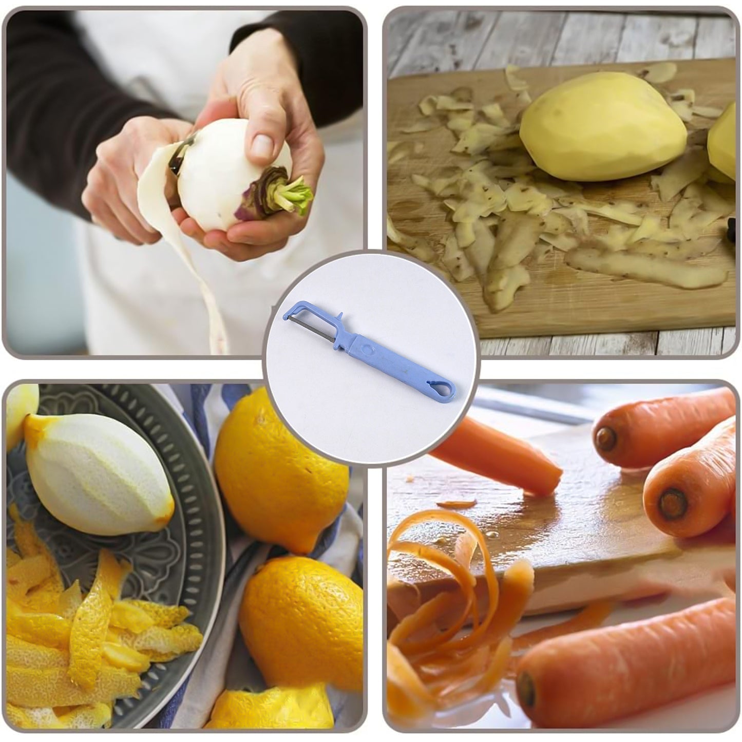 3 In 1 Kitchen Set Grater Base Slicing Attachment And Peeler (3 Pcs Set) - Springkart 