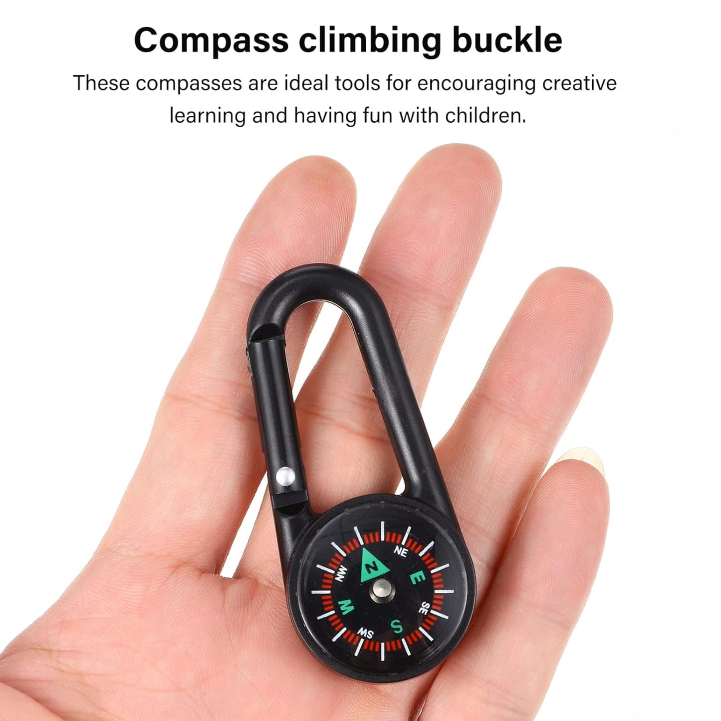 Clip Snap Hook Mini Compass (1 Pc (1 Pc Mix Design) - Springkart 