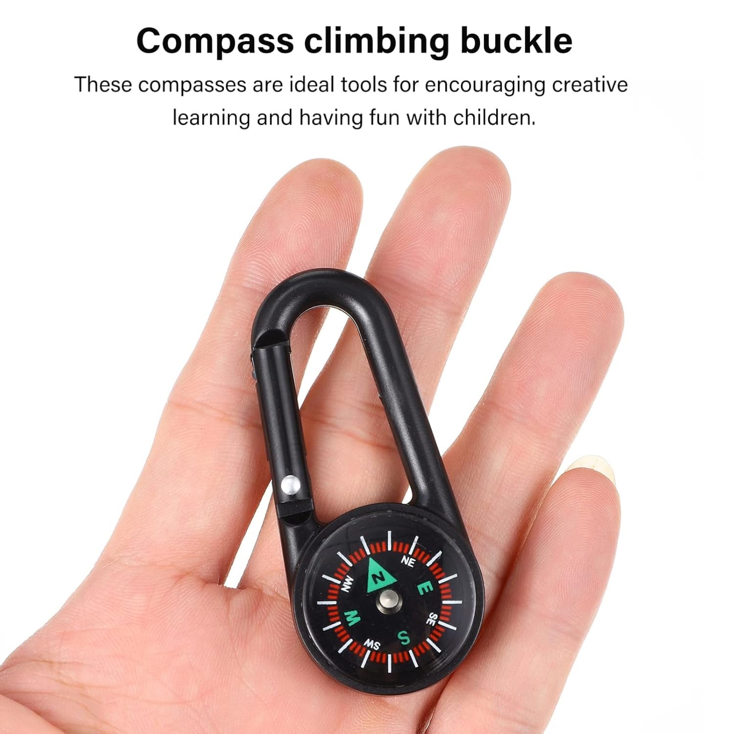 Clip Snap Hook Mini Compass (1 Pc (1 Pc Mix Design) - Springkart 