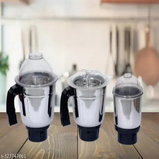 Combo Chutney Jar Mixer Jar (1000ml 1500ml 500ml) Fit on 2 Lock & 4 Teeth Coupler Mixer Juicer Jar ,mixi jar
