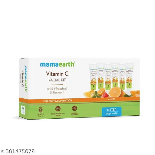 Mamaearth Vitamin C Facial Kit with Vitamin C & Turmeric for Skin Illumination - 60 g