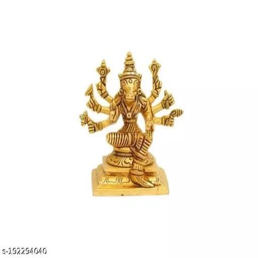 Varahi Amman 8 Handed Brass Statue (Small Size : 5x6 cm)