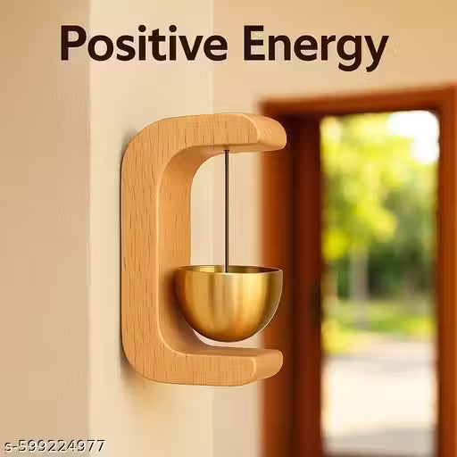 Magnetic Wooden Door Bell with Brass Chime