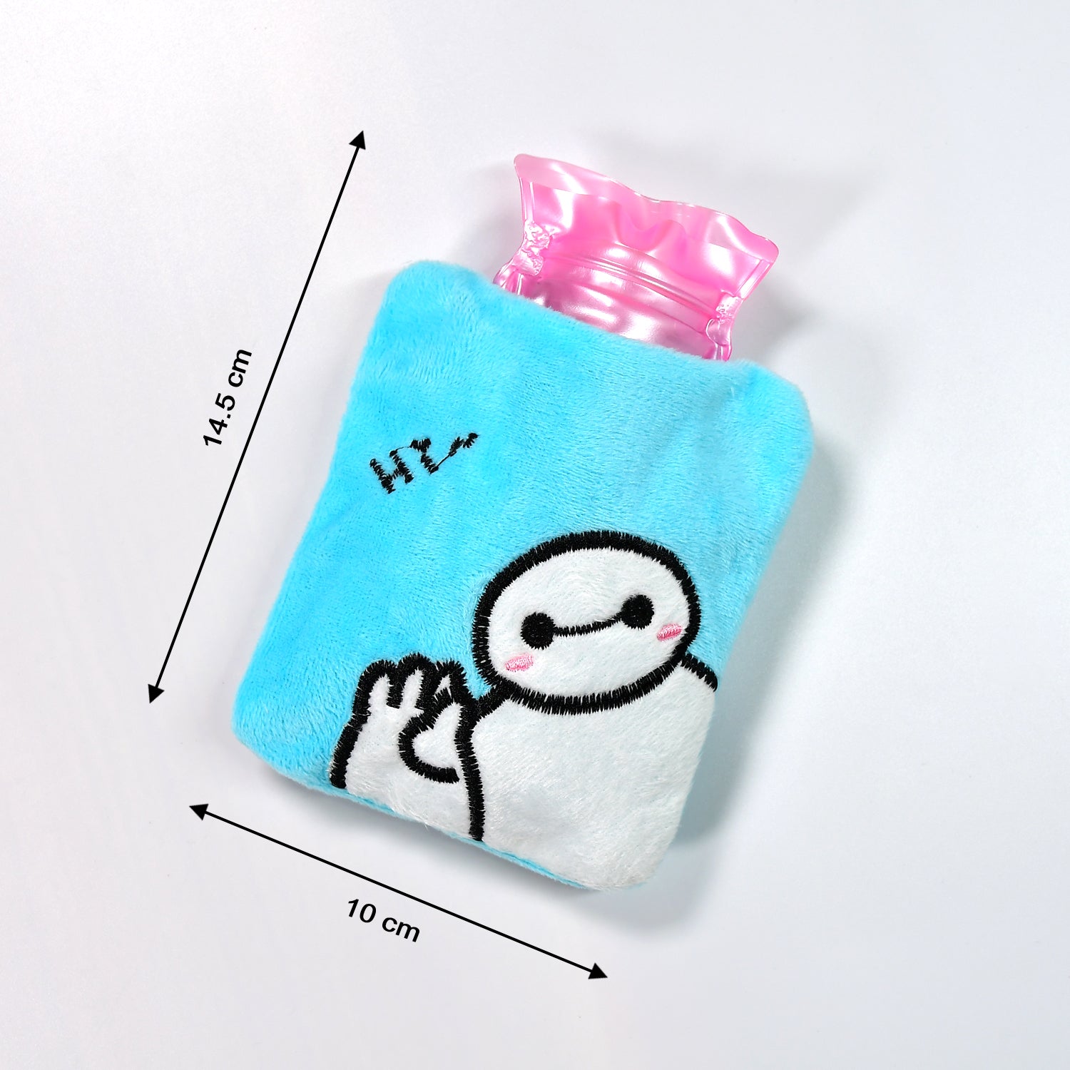6525 Blue Baymax Small Hot Water Bag With Cover For Pain Relief Neck Shoulder Pain And Hand Feet Warmer Menstrual Cramps. - Springkart 