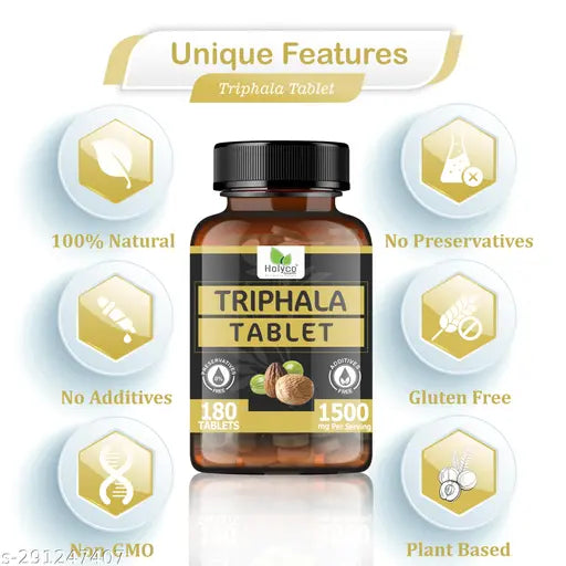 Improve Digestive Health, Fat Removal and Improve Detoxification Triphala Tablet - 180 tablets