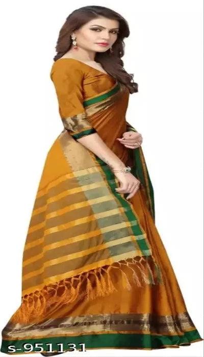 Stunning Cotton Printed Saree - Springkart 