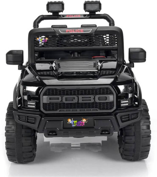 Attire Rechargeable with Bluetooth Music Electric Jeep Battery Operated Ride On  (Black)