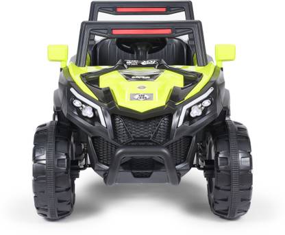 Attire Battery Operated Jeep for Kids with Music| Light and Remote Control System Jeep Battery Operated Ride On  (Green)