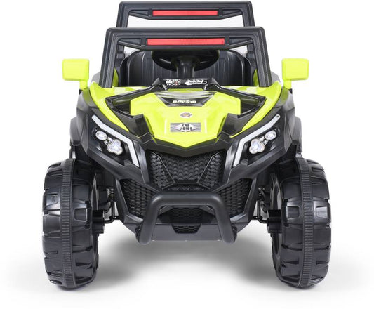 Attire Battery Operated Jeep for Kids with Music| Light and Remote Control System Jeep Battery Operated Ride On  (Green)